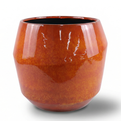 Keramik-Pflanzkübel MONACO - Orange
