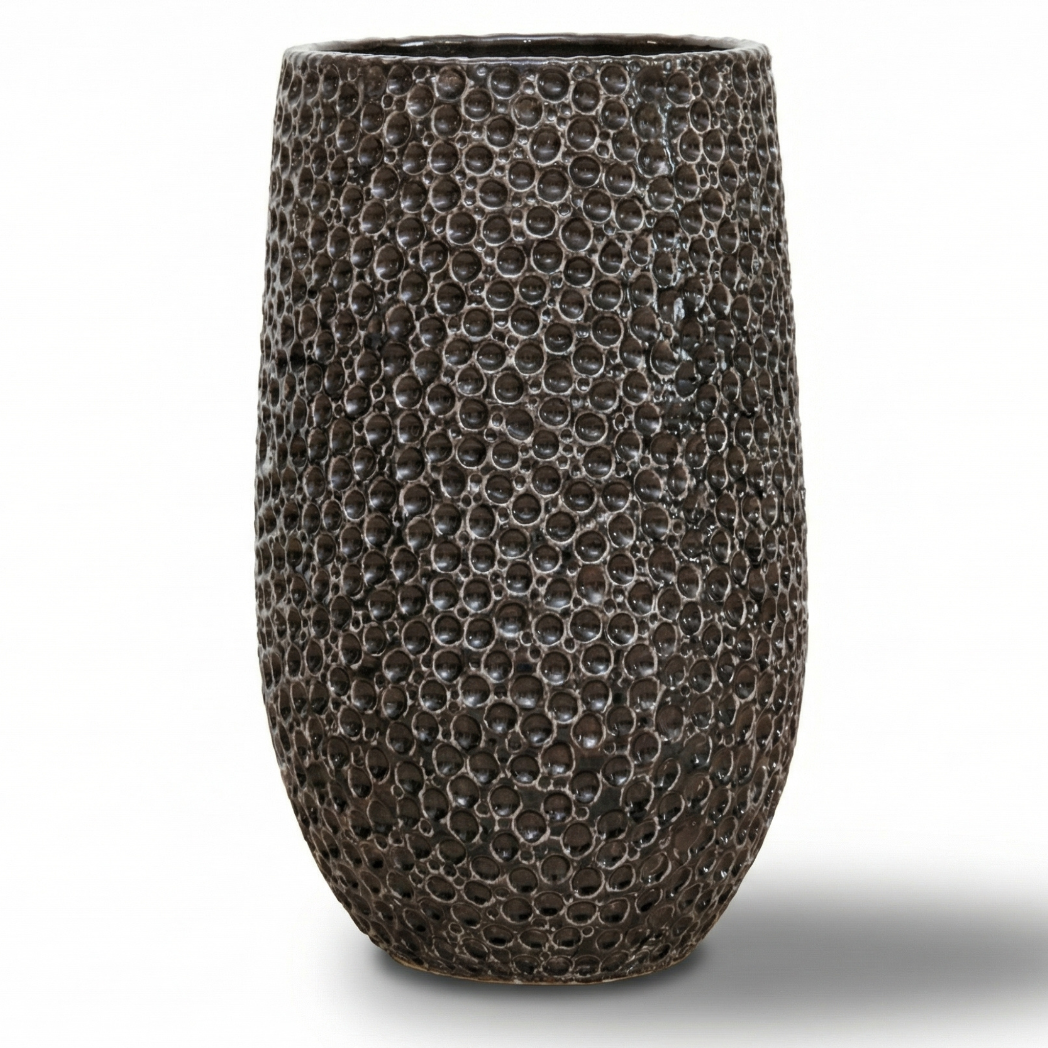 Keramický květináč PARIS Černá – Provencelia, ručně vyráběný, mrazuvzdorný