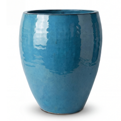 Keramický květináč Poseidon2 - Nebesky modrá