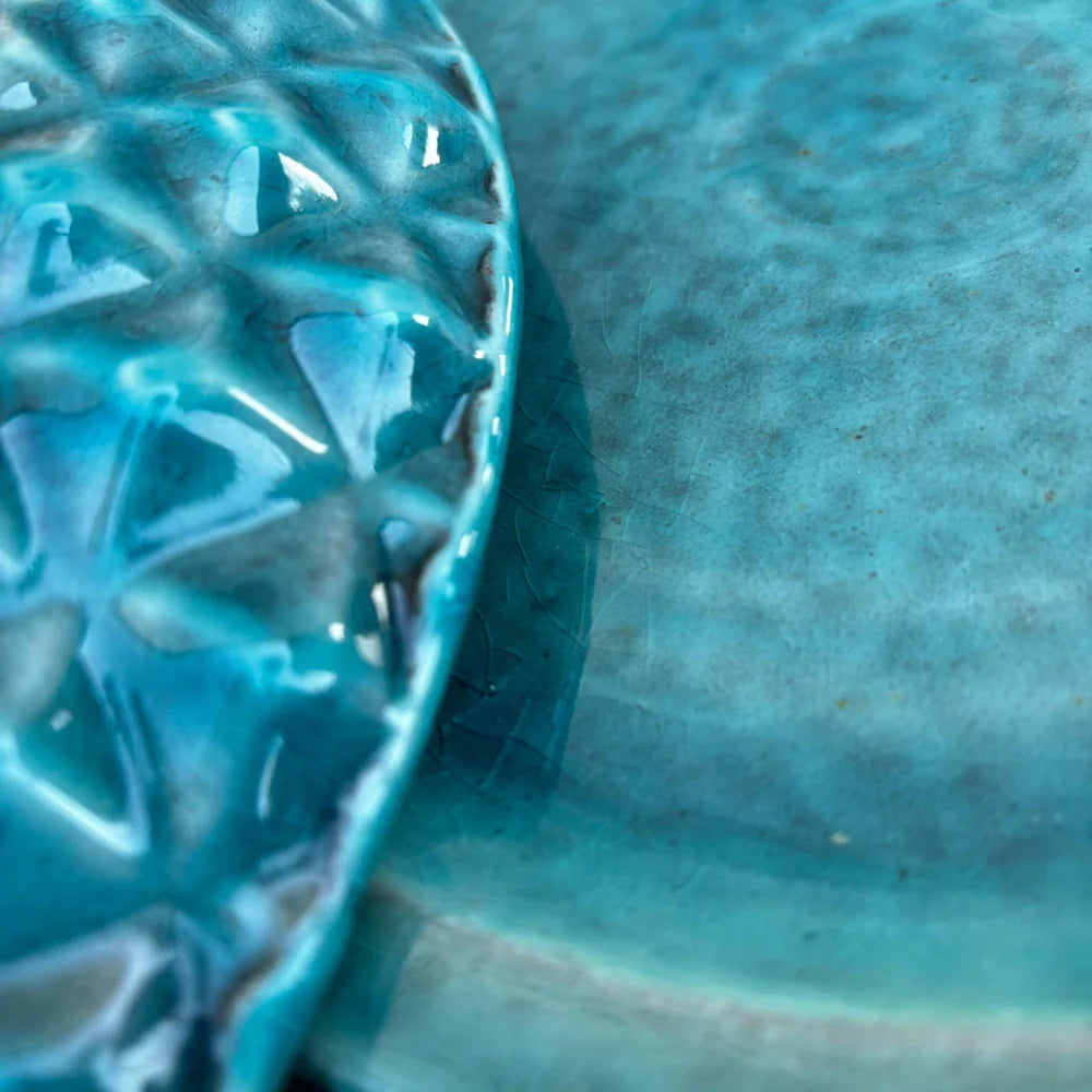 Untersetzer für Blumentopf – Türkis