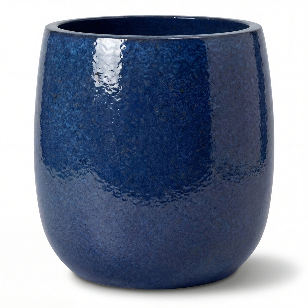 Keramik-Pflanzkübel SOCRATE - Mitternachtsblau - L (48 cm x 49 cm)