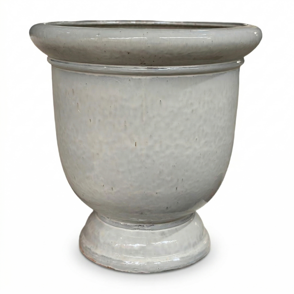 Großer Keramik-Pflanzkübel Titan - Cremefarben - L (53x55cm)