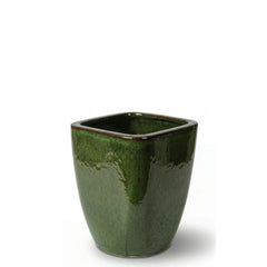 Keramischer Blumentopf VAUBAN – Tropengrün – S (18 × 21 cm)