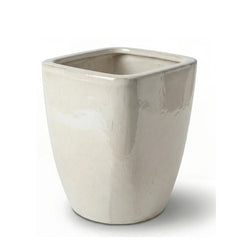 Keramischer Blumentopf VAUBAN – Creme – L (34 × 43 cm)