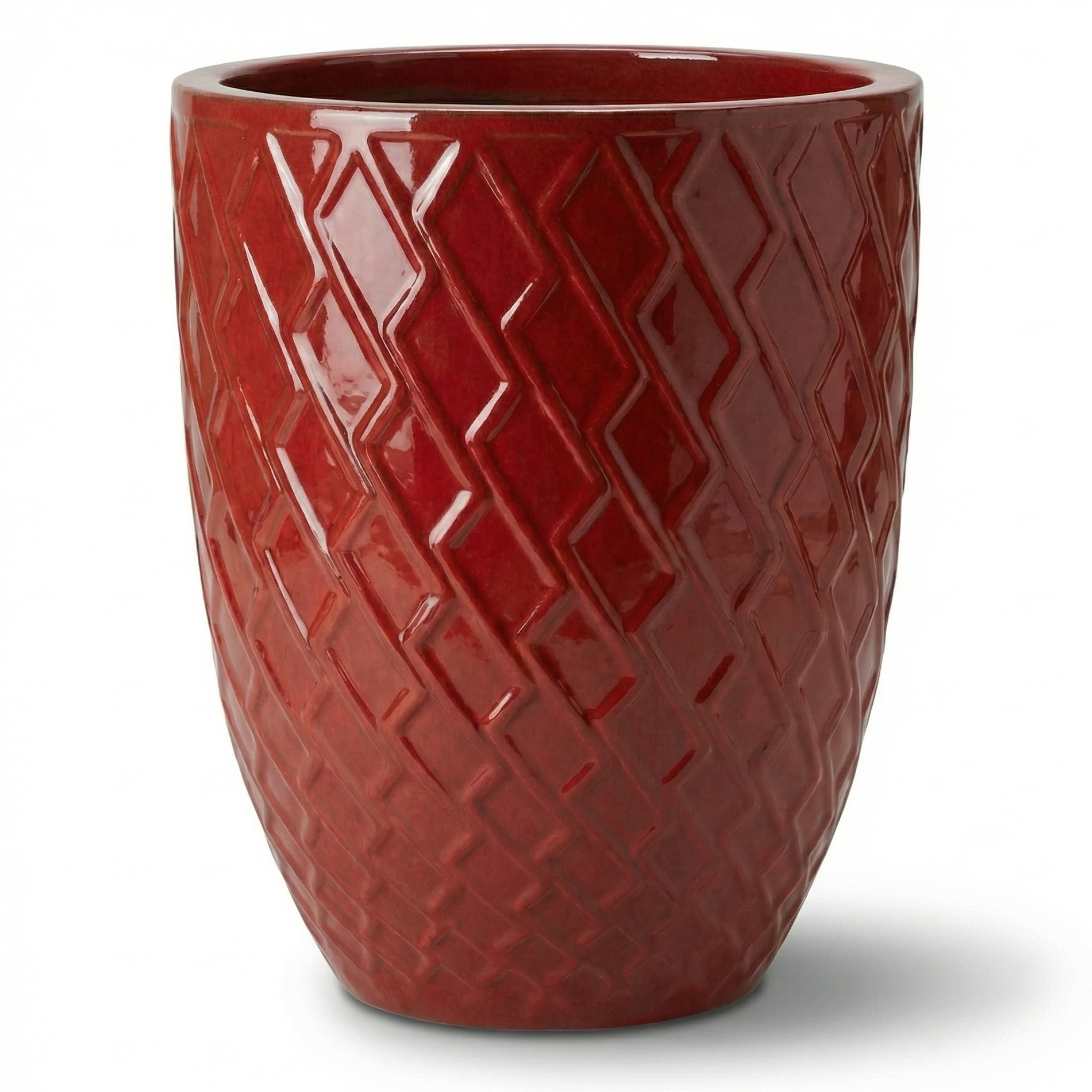 Keramický květináč Zeus - Císařská červená