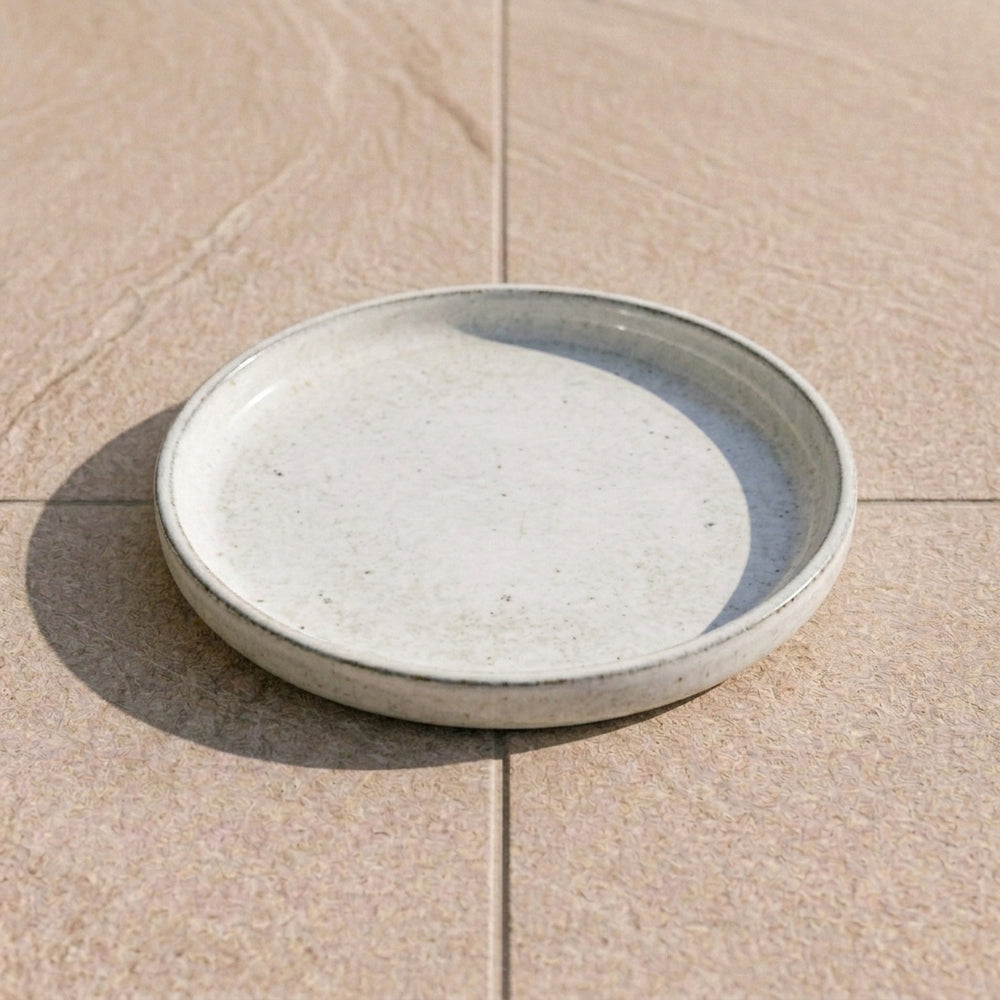 Untersetzer für Pflanzkübel – Cremefarben (Ø 15–45 cm)