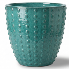 Keramik-Pflanzkübel ATTILA - Türkis