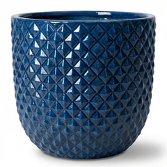 Keramik-Pflanzkübel MARS - Antikblau