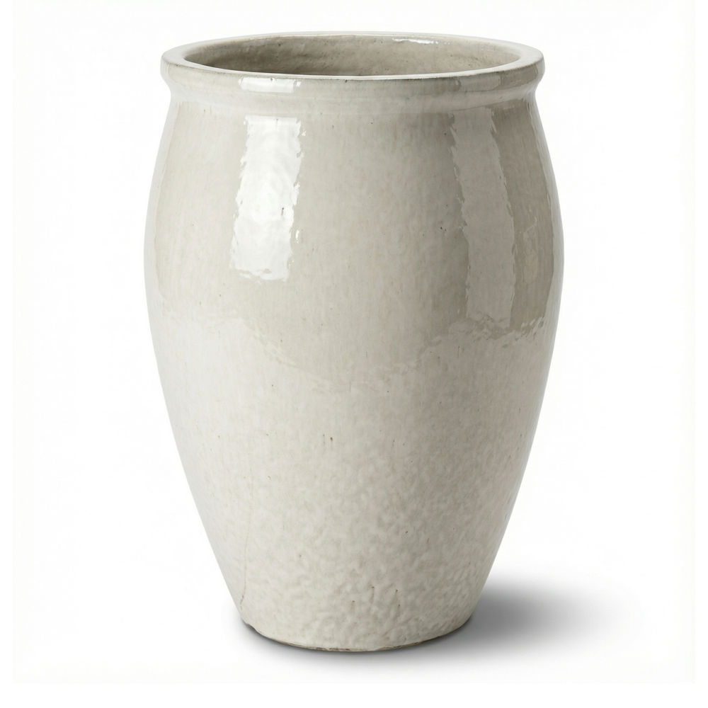 Keramik-Pflanzkübel BACCHUS - Creme - XL (36 cm x 52 cm)
