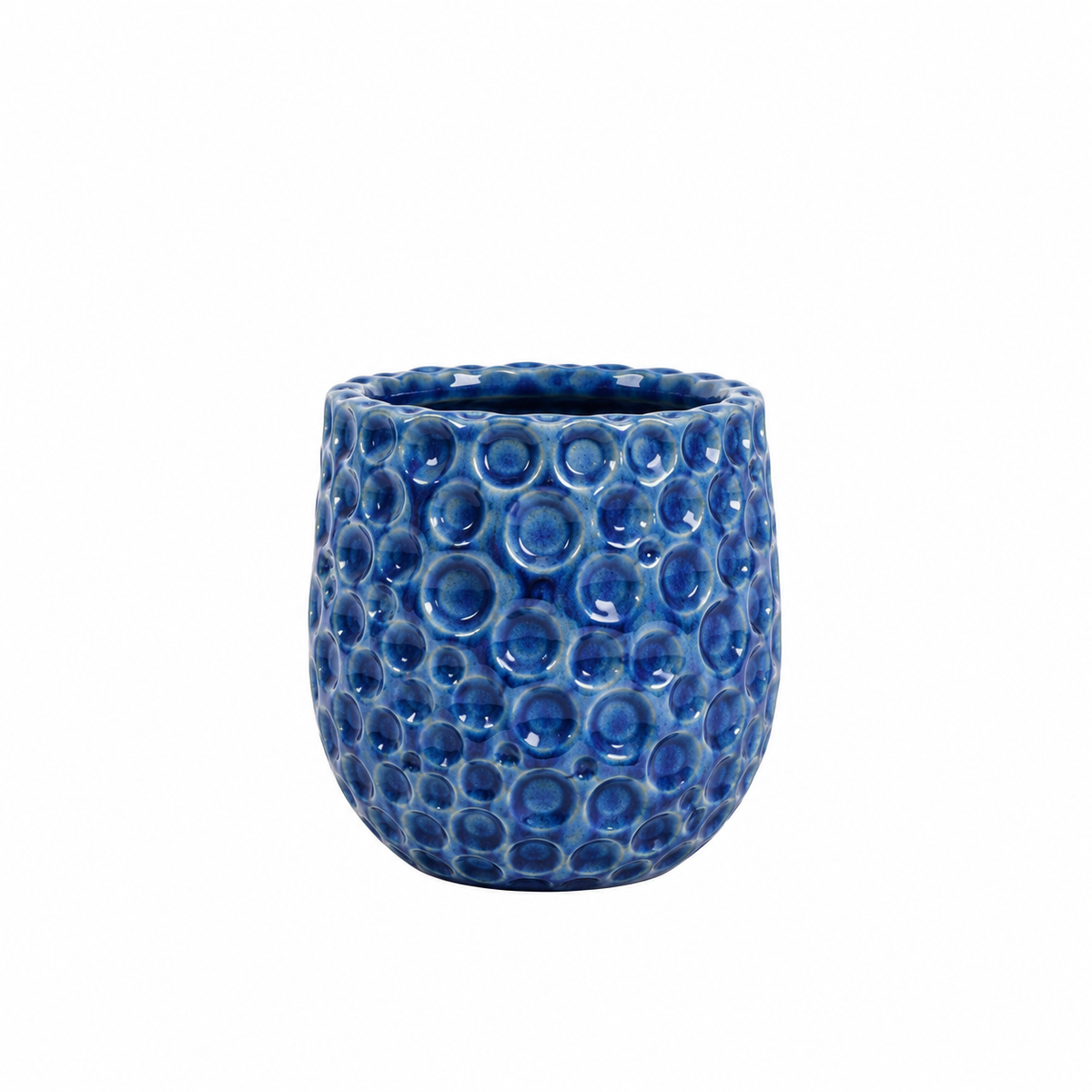 Keramischer Pflanzkübel Parisette – Blau - XS (12 x 10 cm)