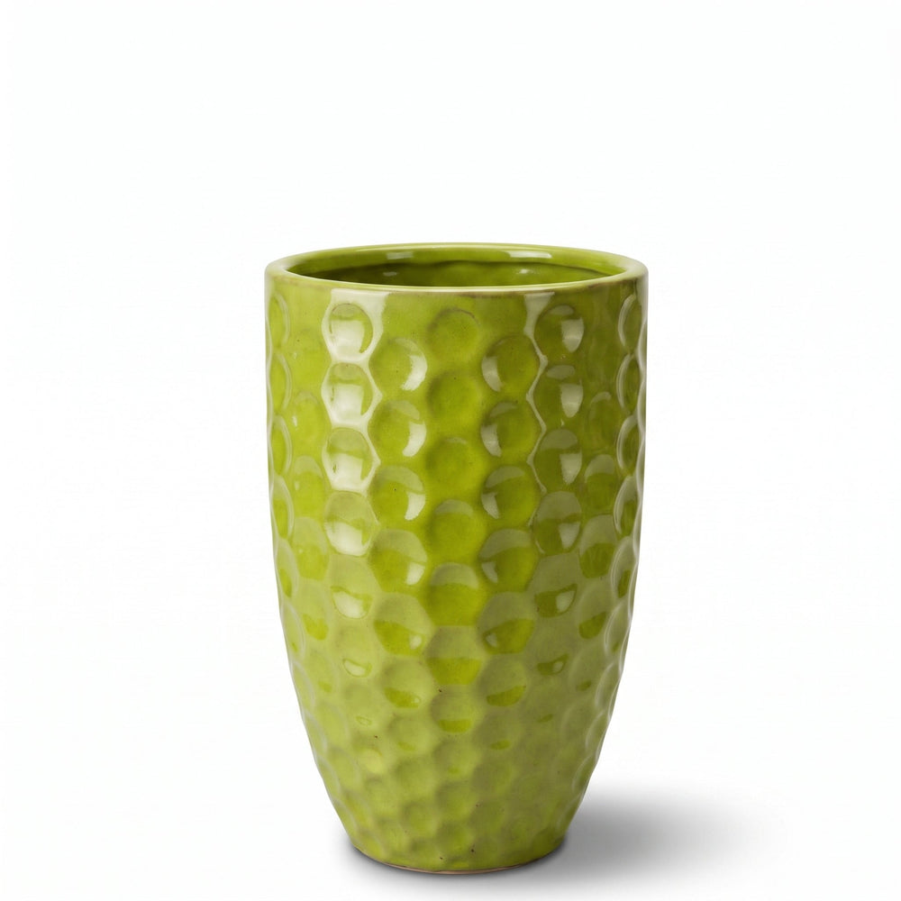 Keramik-Pflanzkübel MEROVEE – Olivgrün - M (23 cm x 35 cm)