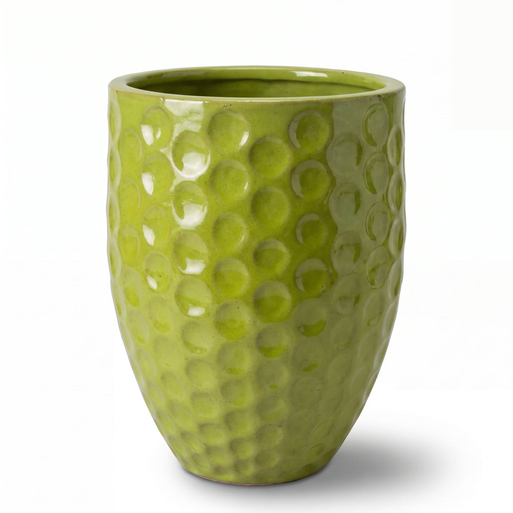 Keramik-Pflanzkübel MEROVEE – Olivgrün - XL (42 cm x 55 cm)