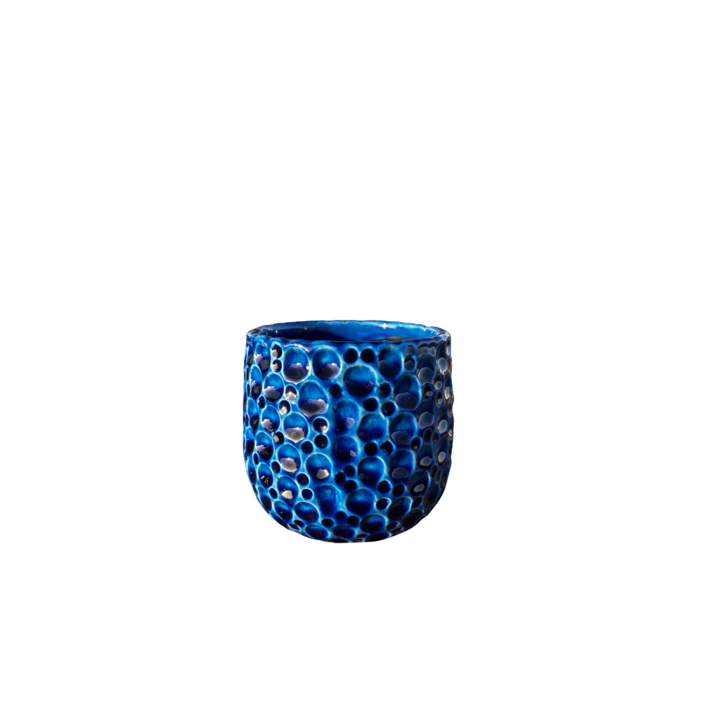Keramischer Pflanzkübel Parisette – Blau - XS (12 x 10 cm)
