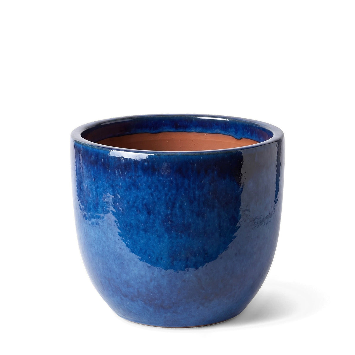 Keramik-Pflanzkübel LANCELOT - Azurblau - L (48 cm x 43 cm)