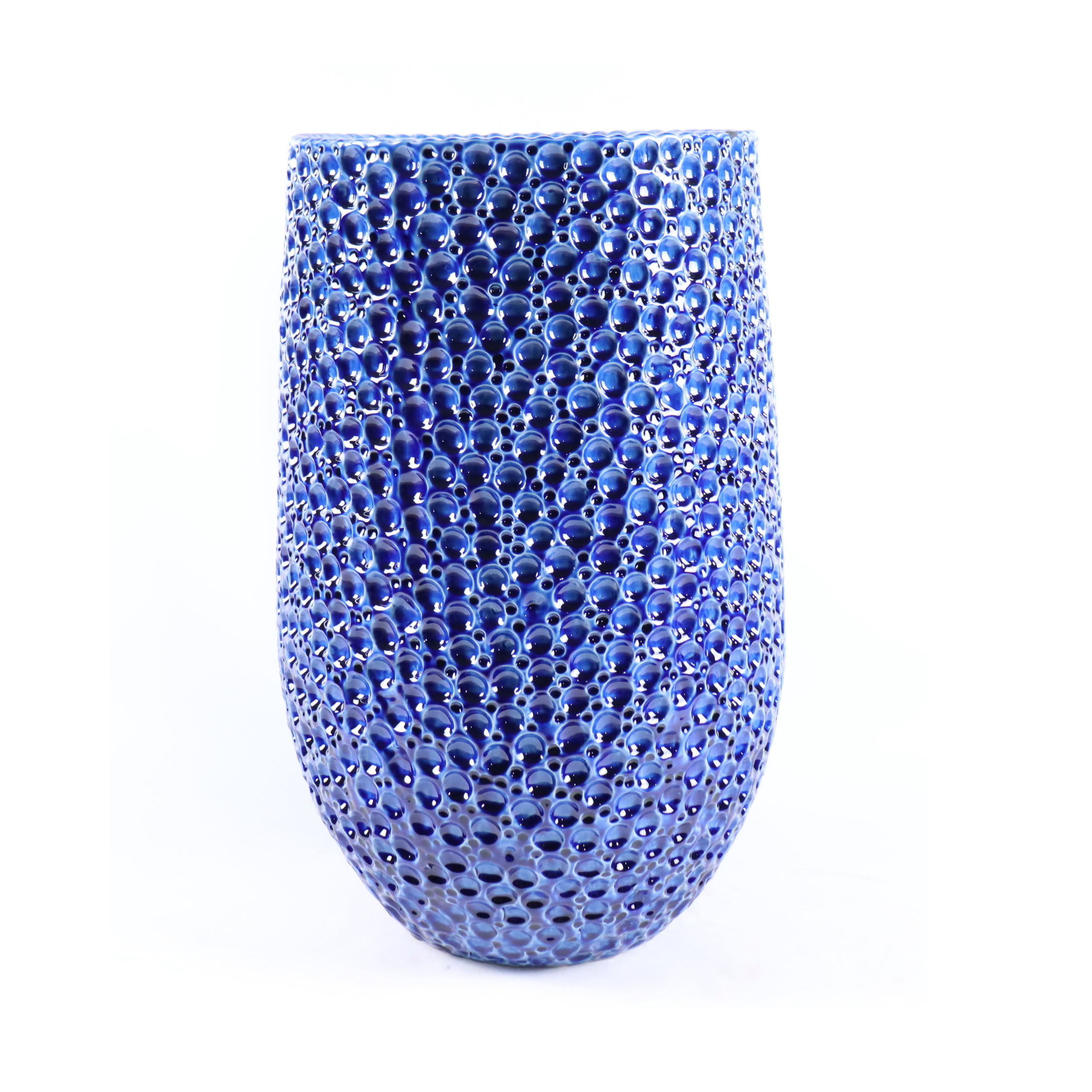 Großer Keramik-Blumentopf PARIS - Blau