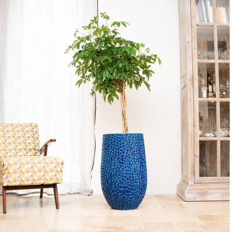 Großer Keramik-Blumentopf PARIS - Blau