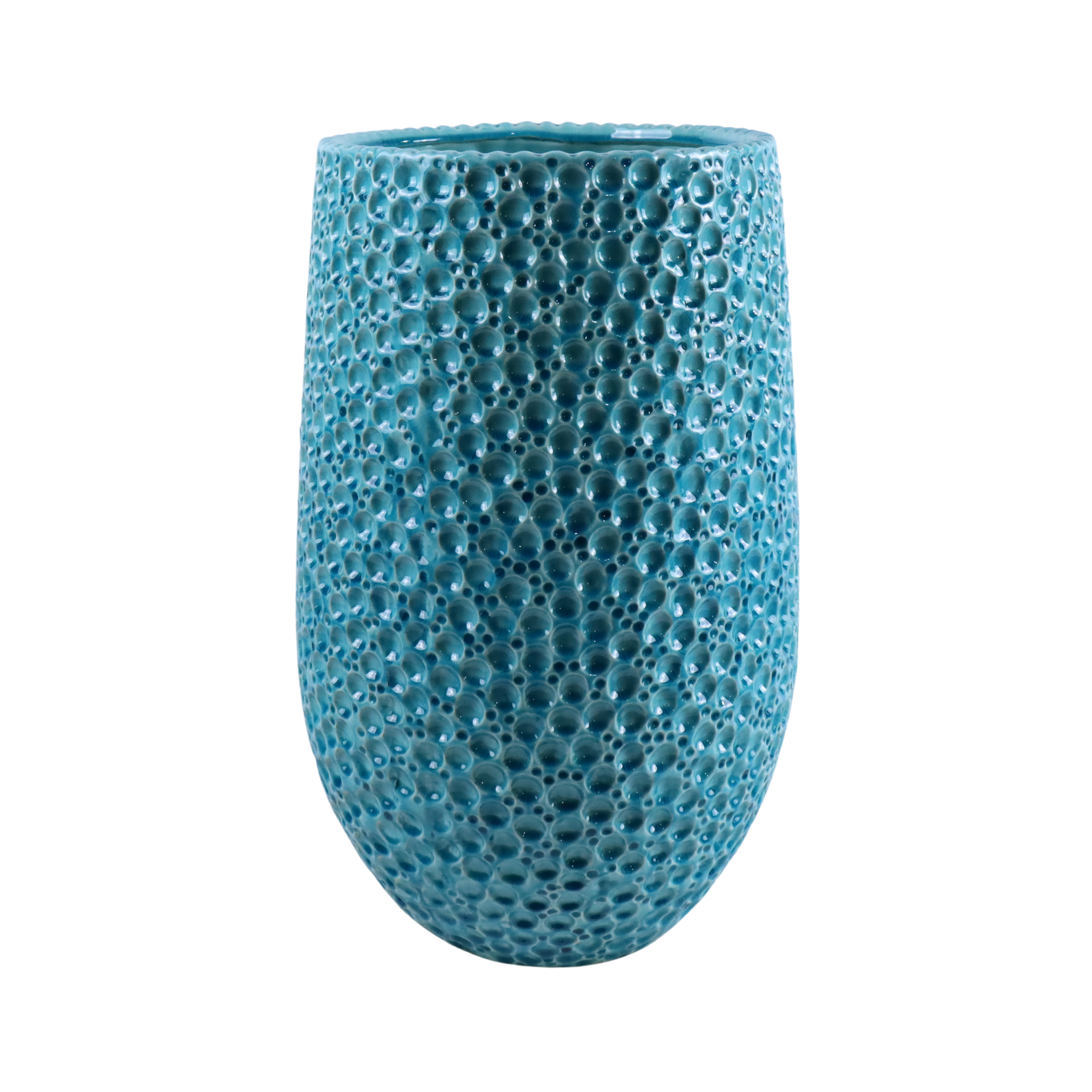 Großer Keramik-Blumentopf PARIS - Hellblau