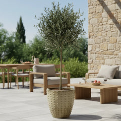 Keramik-Blumentopf ATTILA - Sandfarben