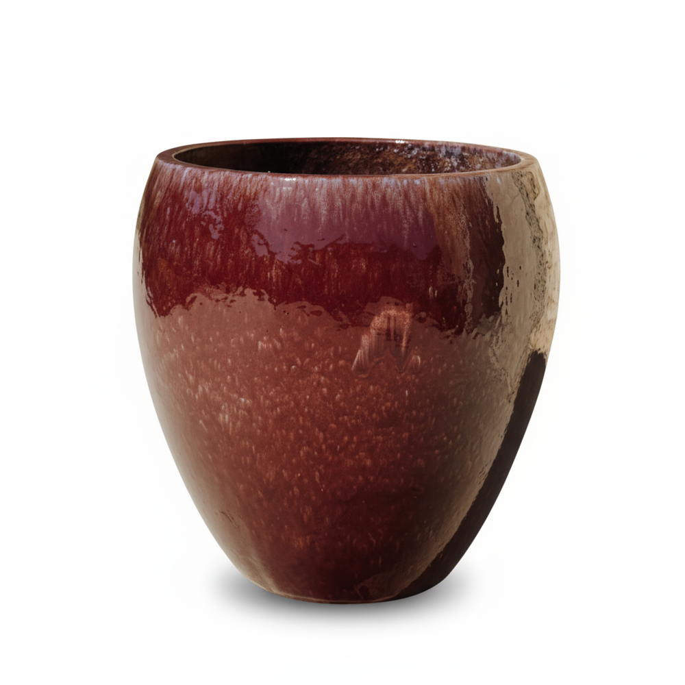 Keramik-Pflanzkübel LAFONTAINE - Herbstlila - L (39 cm x 42 cm)