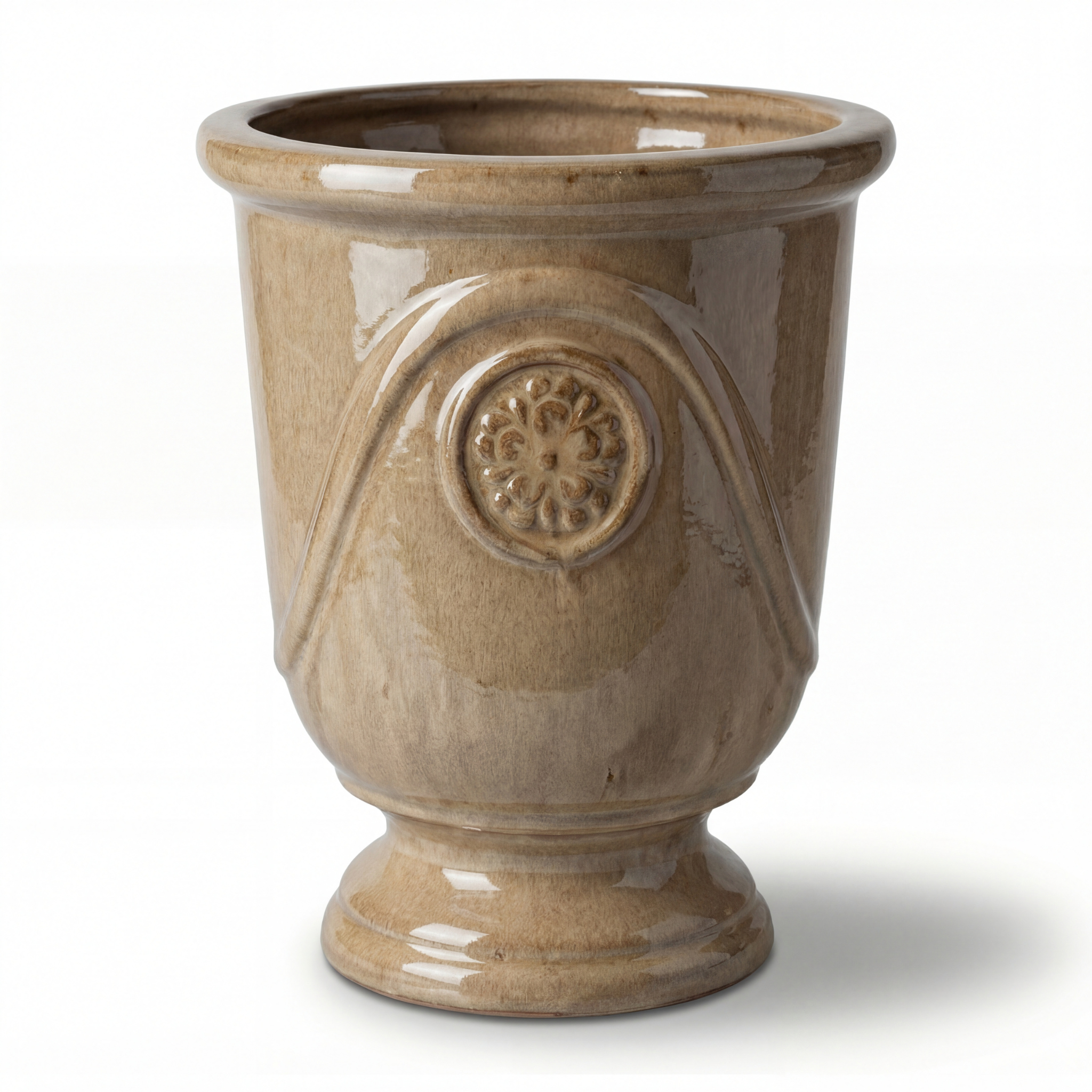 Keramik-Blumentopf MOLIÉRE - Sandfarben