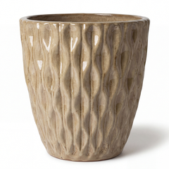 Keramik-Pflanzkübel MONET - Sandfarben