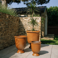 Keramický květináč Morgane - Rezavý (Imitace rzi)