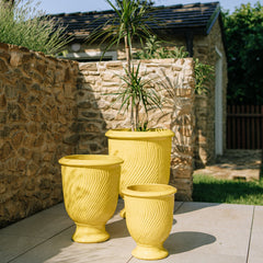 Keramický květináč Morgane - Žlutý
