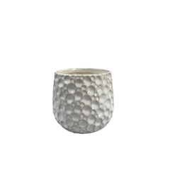 Keramischer Pflanzkübel Parisette – Weiß