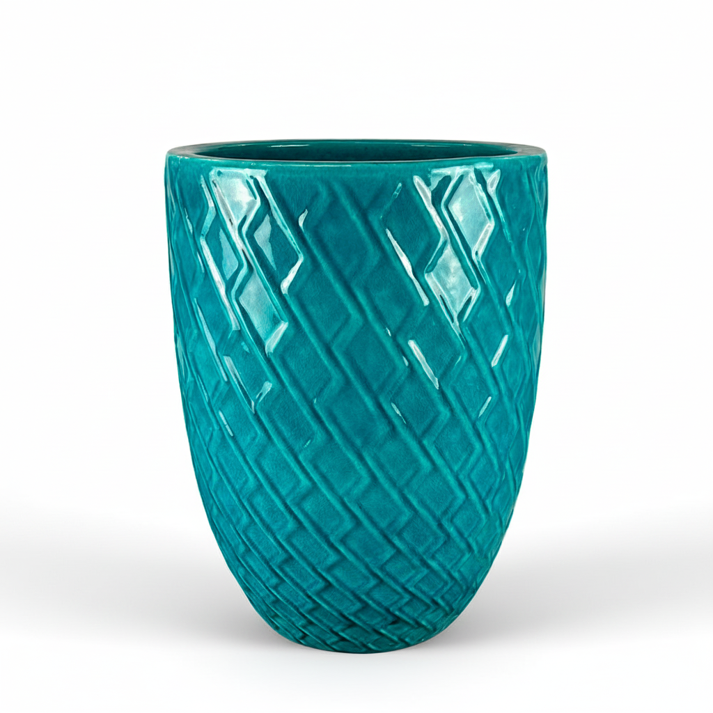 Keramický květináč Zeus - Tyrkysový