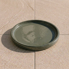 Pflanzkübel-Untersetzer Keramik - Khaki (Ø 20–40 cm)