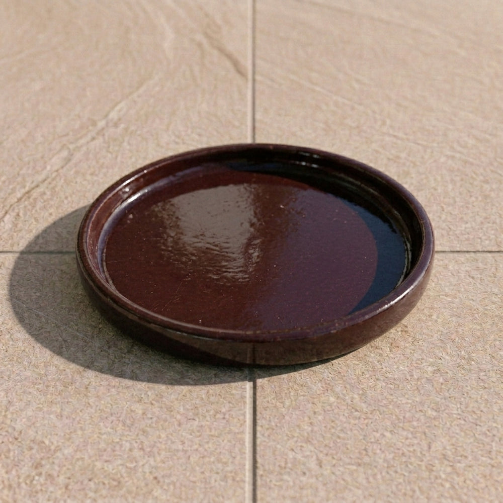 Pflanzkübel-Untersetzer – Weinrot (Ø 20–40 cm)