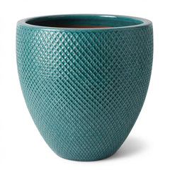 Keramik-Pflanzkübel SIGNAC - Türkis
