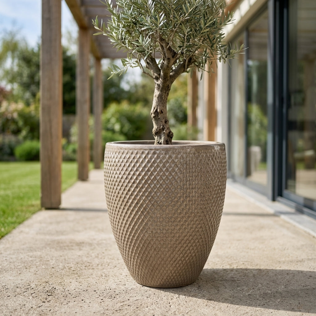 Blumentopf SIGNAC Písková – handgefertigte Keramik, XXL bis 68 cm