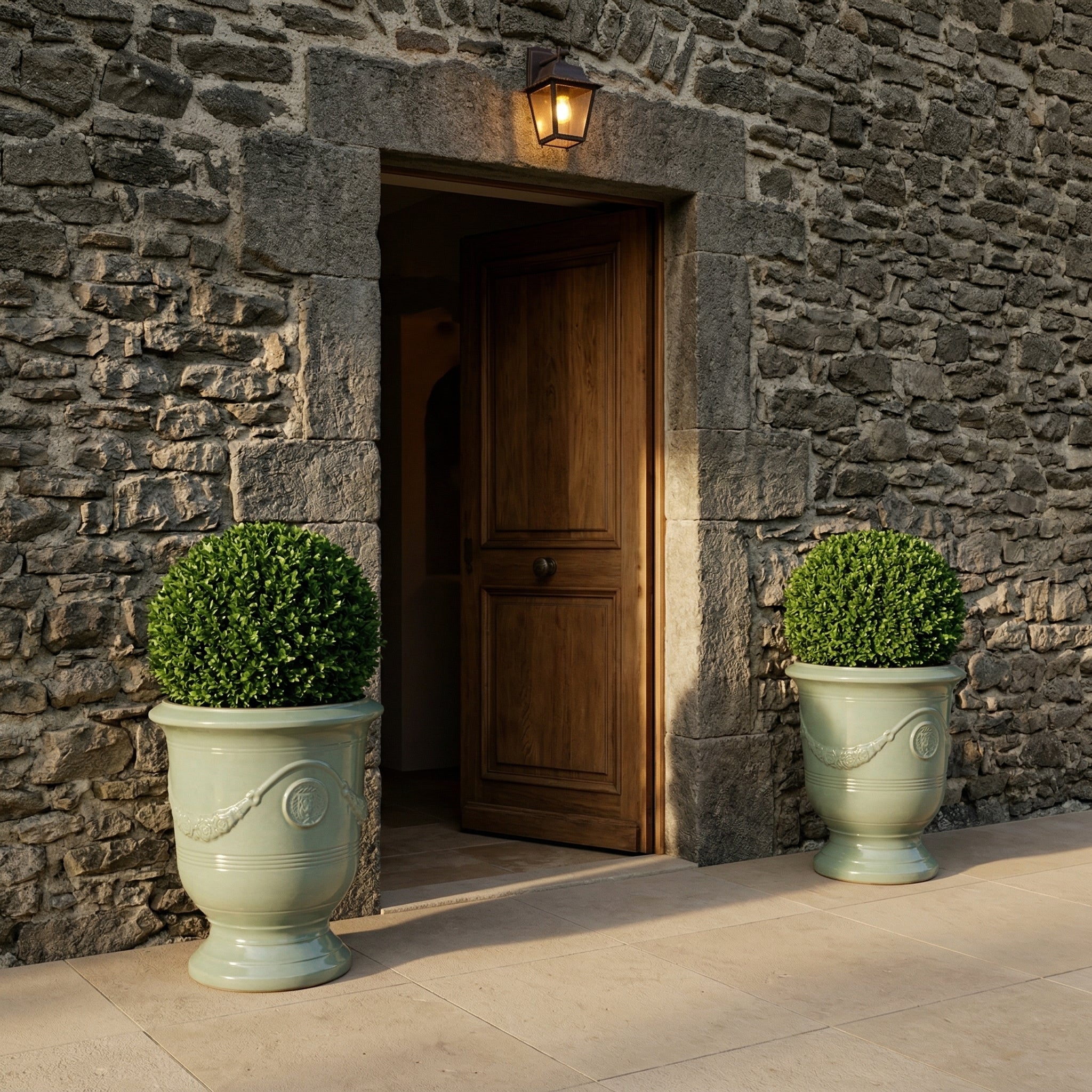 Keramiktopf RICHELIEU Jadegrün – Provence-Stil, robust und elegant