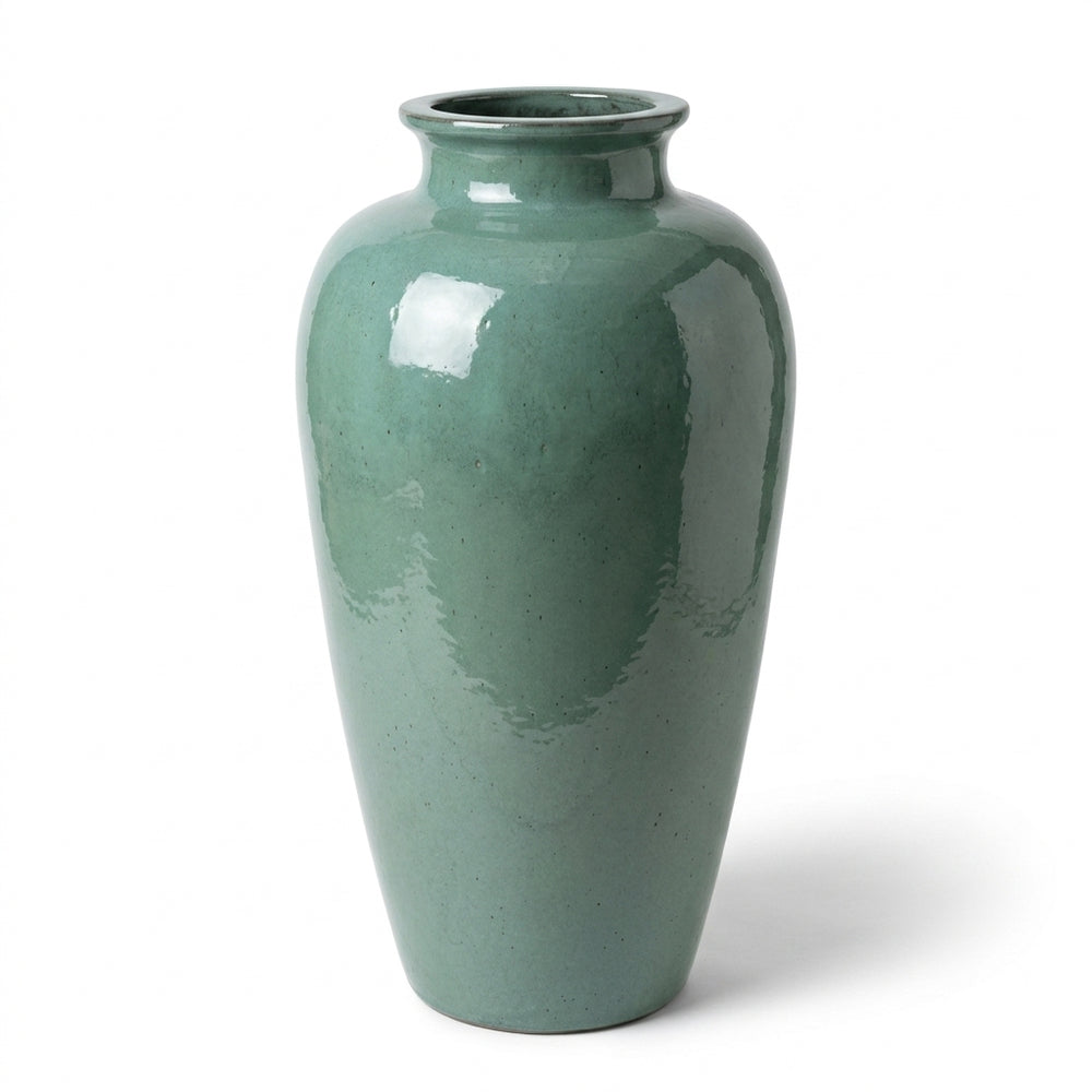 Keramik-Pflanzkübel Jupiter - Jade - XL (40x83cm)