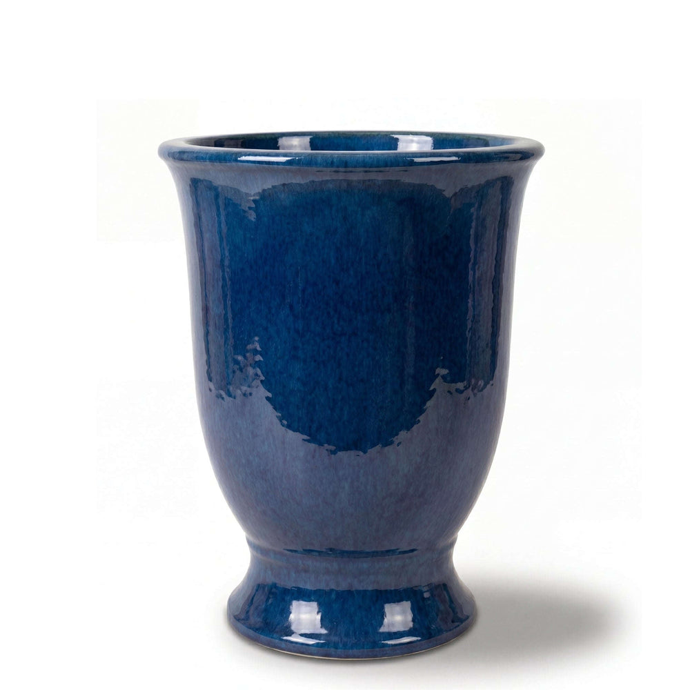 Keramik-Pflanzkübel ARTHUR - Azurblau - M (32 cm x 39 cm)