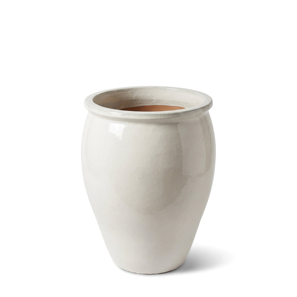 Keramik-Pflanzkübel BACCHUS - Creme - L (36 cm x 52 cm)