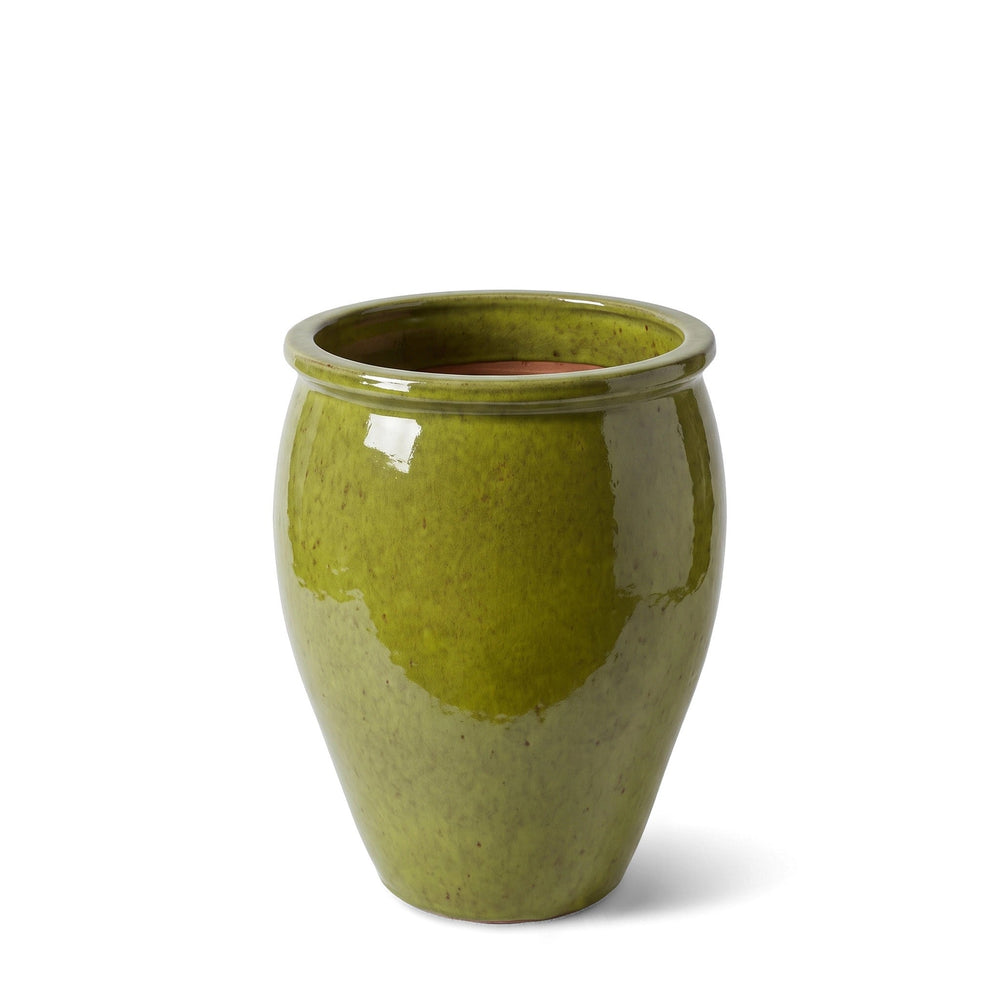 Keramik-Pflanzkübel BACCHUS - Tropisches Grün - L (36 cm x 52 cm)