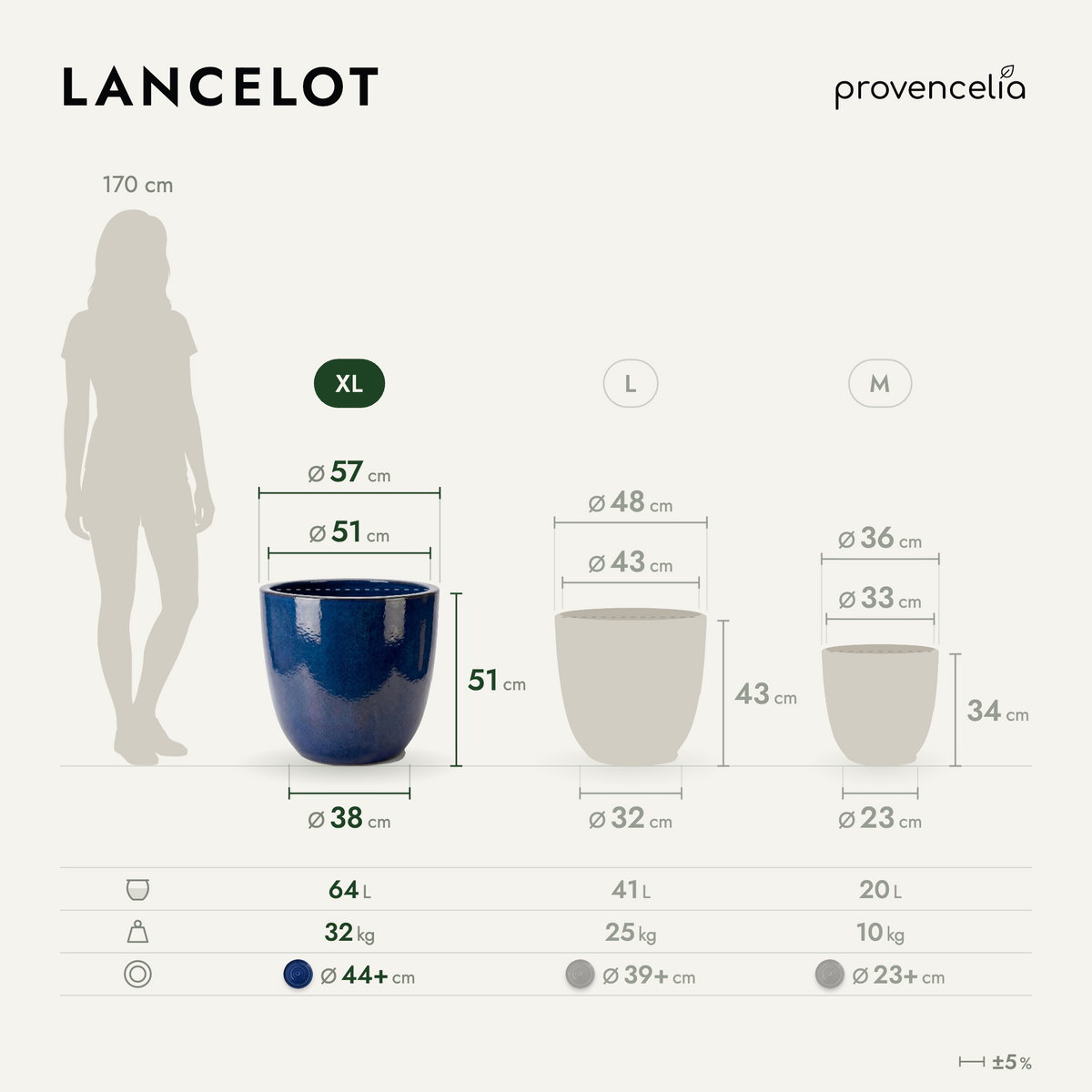 LANCELOT XL – Maße