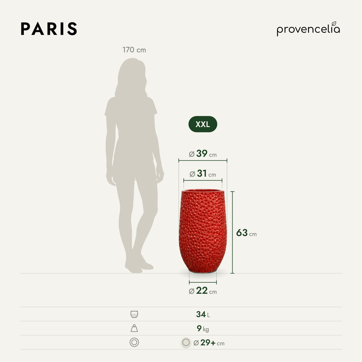 PARIS XXL – Maße