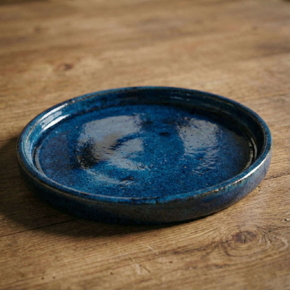 Untersetzer für Pflanzkübel – Azurblau (Ø 27–40 cm)
