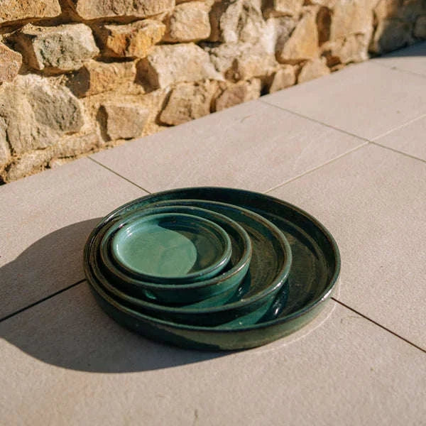 Untersetzer für Pflanzkübel – Waldgrün (Ø 17–36 cm)