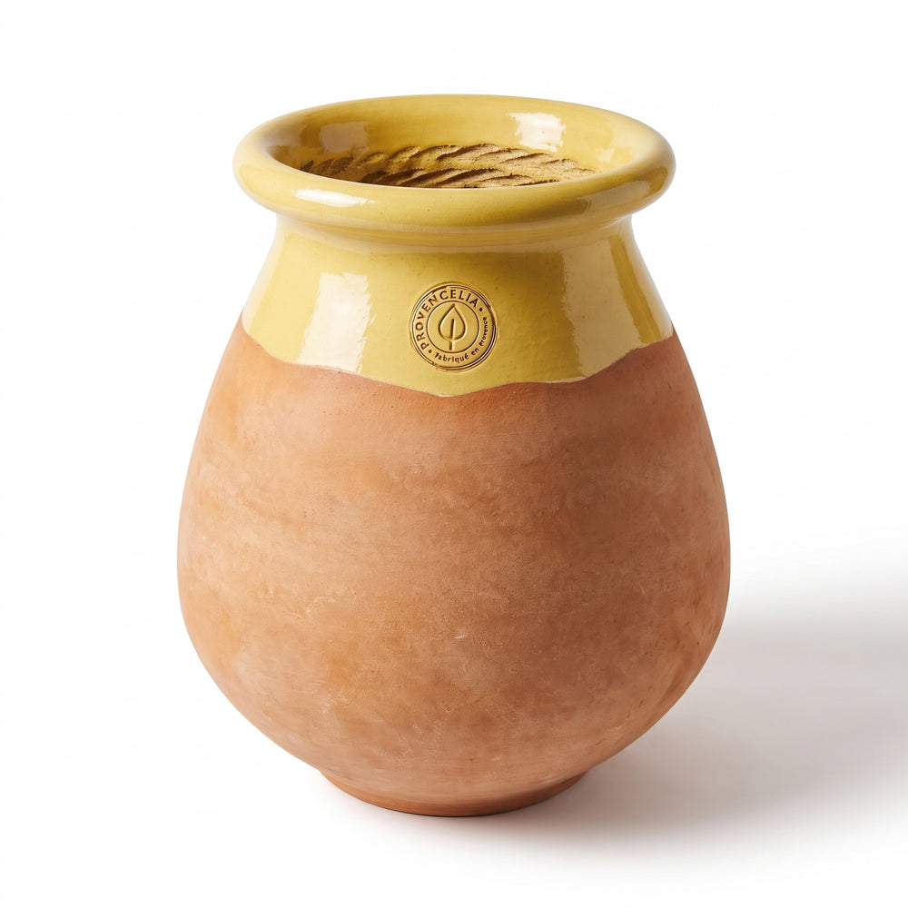 Provenzalischer Biot MADE IN PROVENCE – Keramik cérusée mit honigglasiertem Kragen - XL (63 cm)