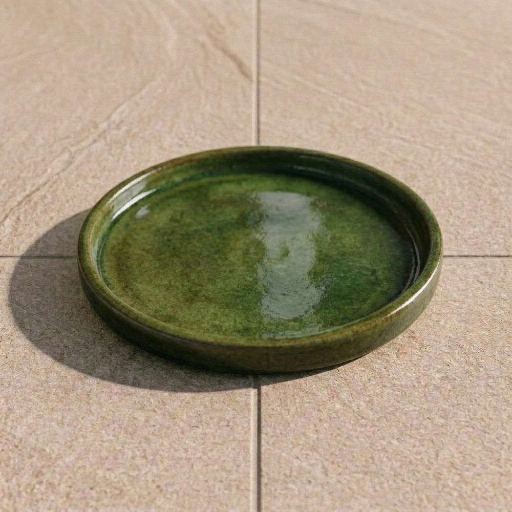 Untersetzer für Pflanzkübel – Tropengrün (Ø 15–40 cm)